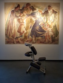 Stoelmassage foto AOC gebouw